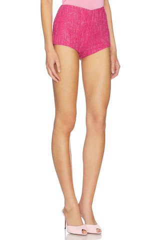 Milkwhite Tweed Shorts in Fuchsia from Revolve.com | Revolve Clothing (Global)