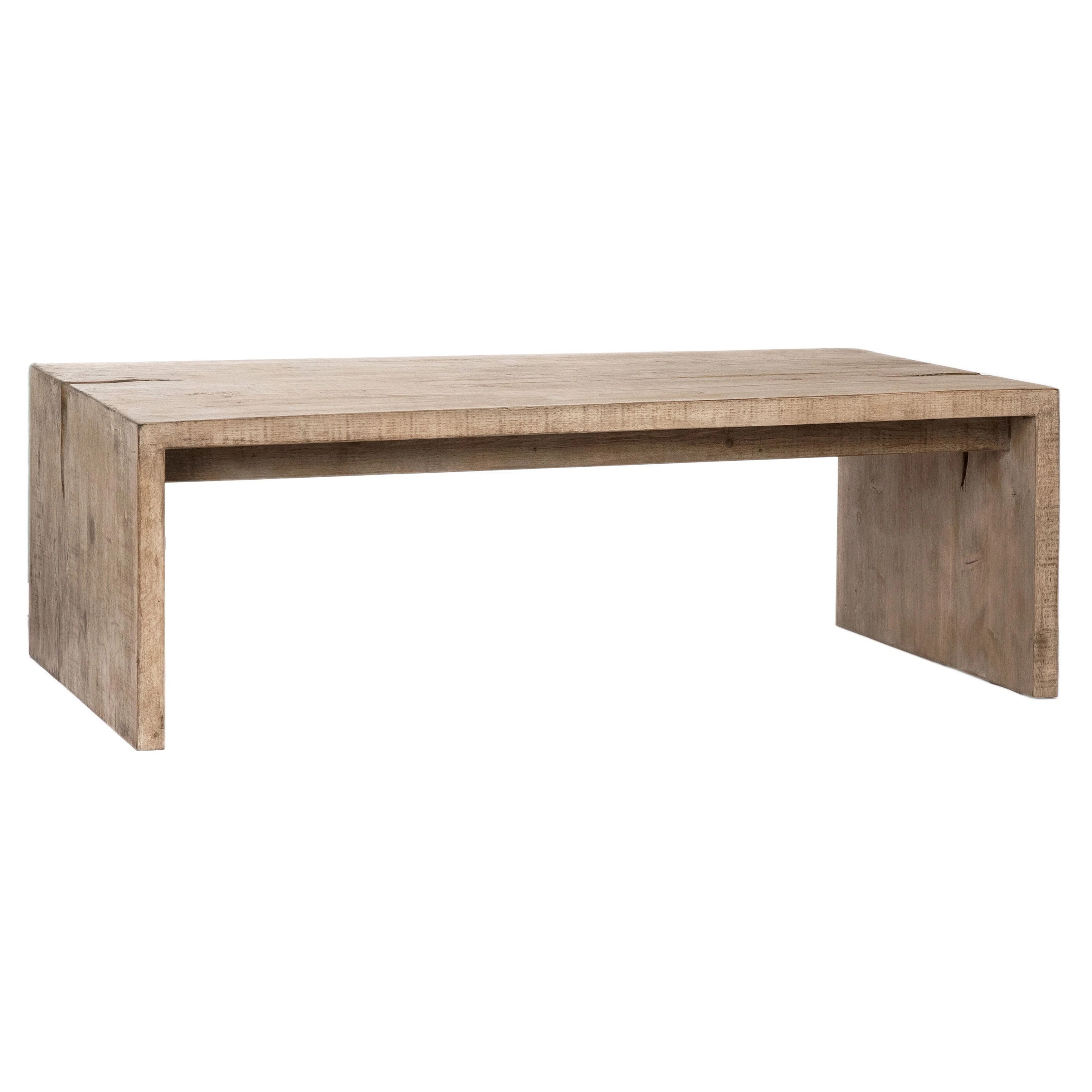 Dovetail Furniture Evie Solid Wood Sled Coffee Table & Reviews | Perigold | Perigold