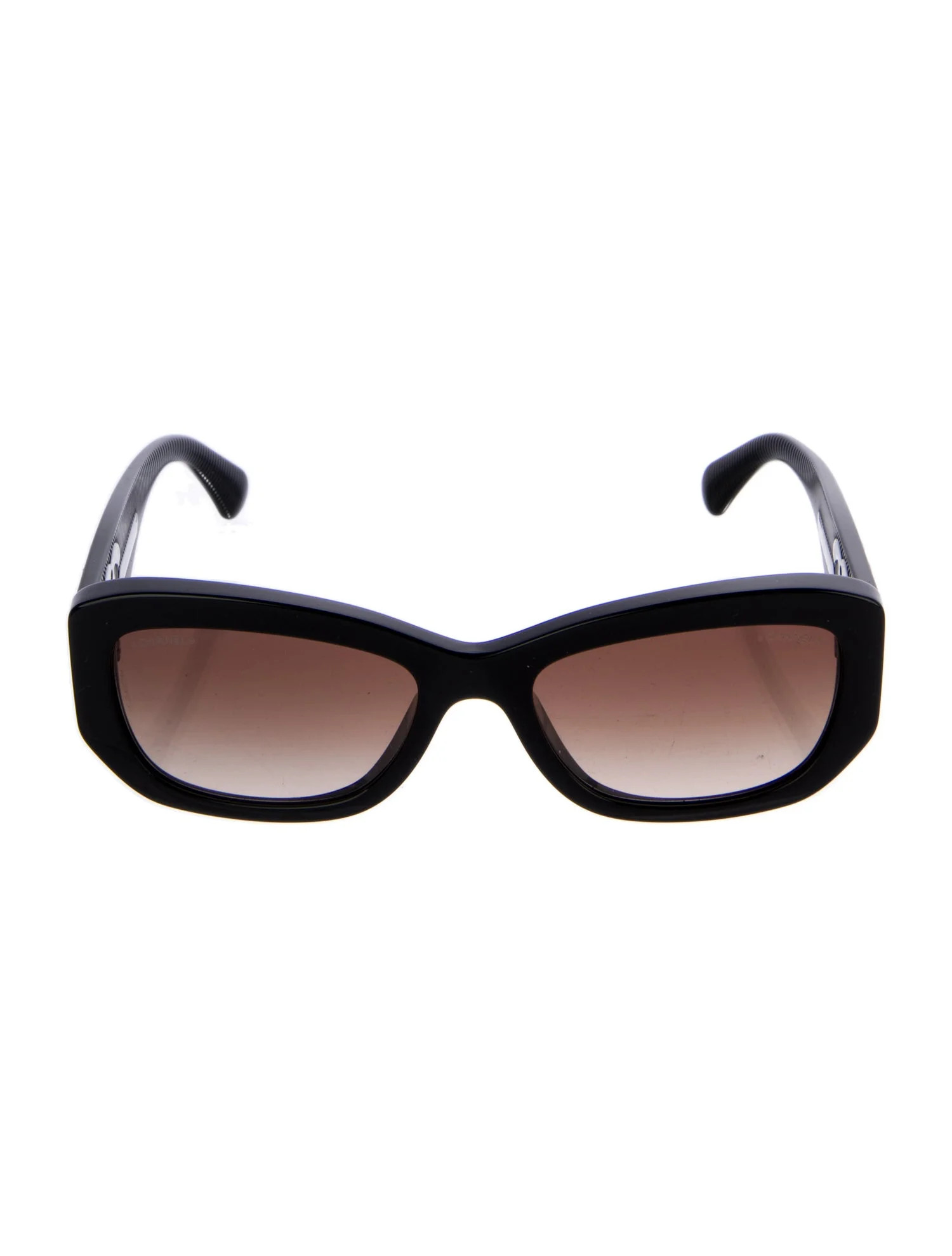 Chanel Interlocking CC Logo Square Sunglasses - Black Sunglasses, Accessories - CHA1360109 | The ... | The RealReal