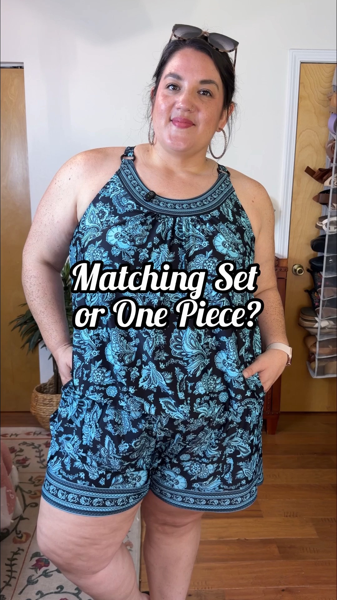 #AD| If you’ve been wanting a swim romper but you’re worried about going to the bathroom this is the set for you! 💙

#LTKPlusSize #LTKSwim