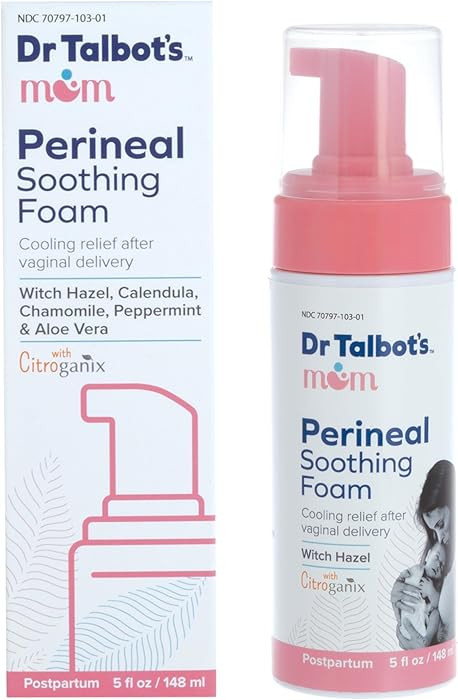 Dr. Talbot's Mom Perineal Soothing Foam - Cooling Postpartum Relief with Witch Hazel and Citrogan... | Amazon (US)