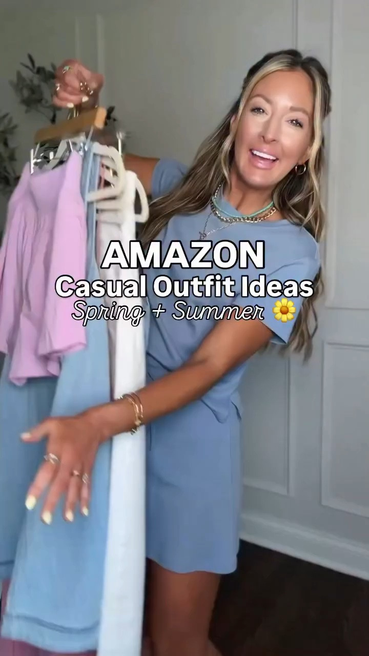 Cute casual spring outfit ideas! 

Save for inspo🤍 comfy sets that make getting ready in the morning easier, a date night outfit idea, easy dresses and more! 

#springoutfitideas #casualoutfitideas #momstyle