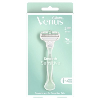 Gillette Venus Smooth Sensitive + 2 Blade Refills | eBay AU