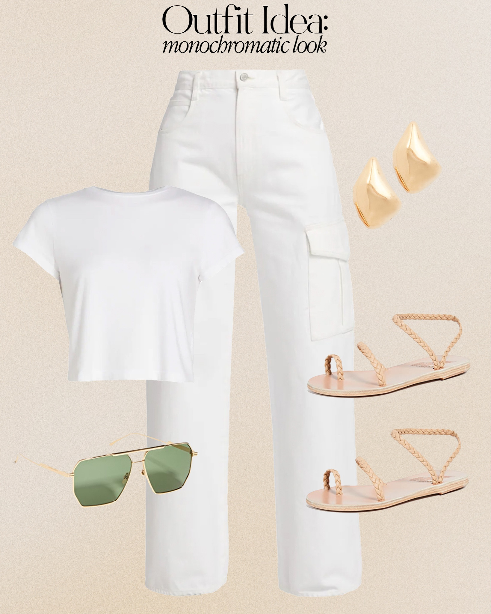 Monochromatic spring look 🤍