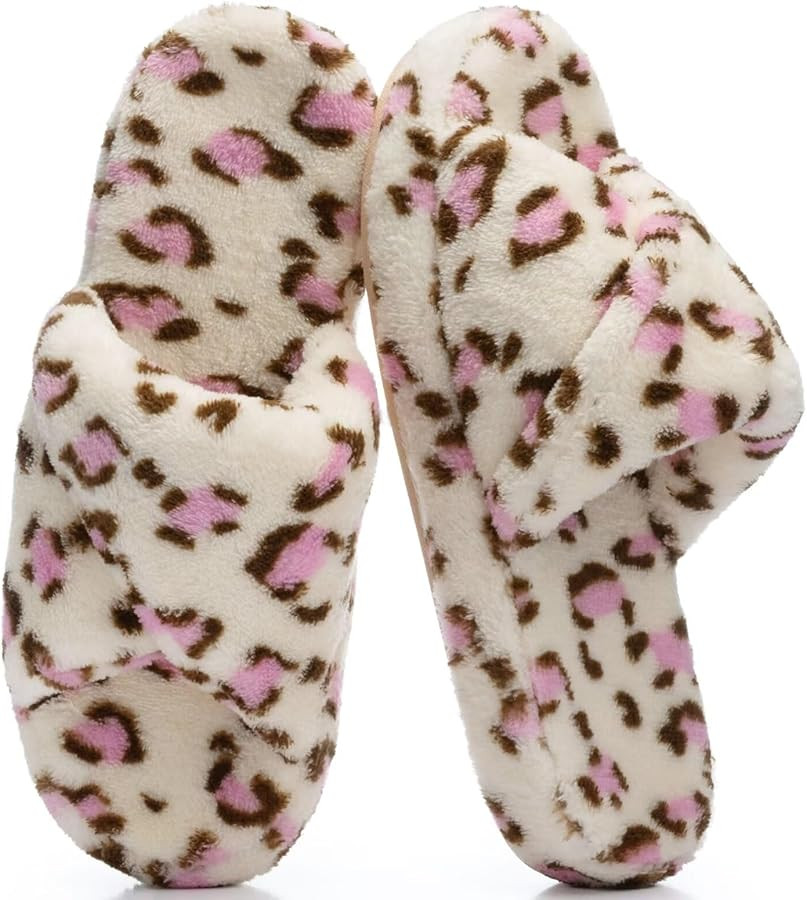 NineCiFun Women's Slippers Open Toe Breathable House Slippers with Memory Foam Fold-Over Home Sho... | Amazon (CA)