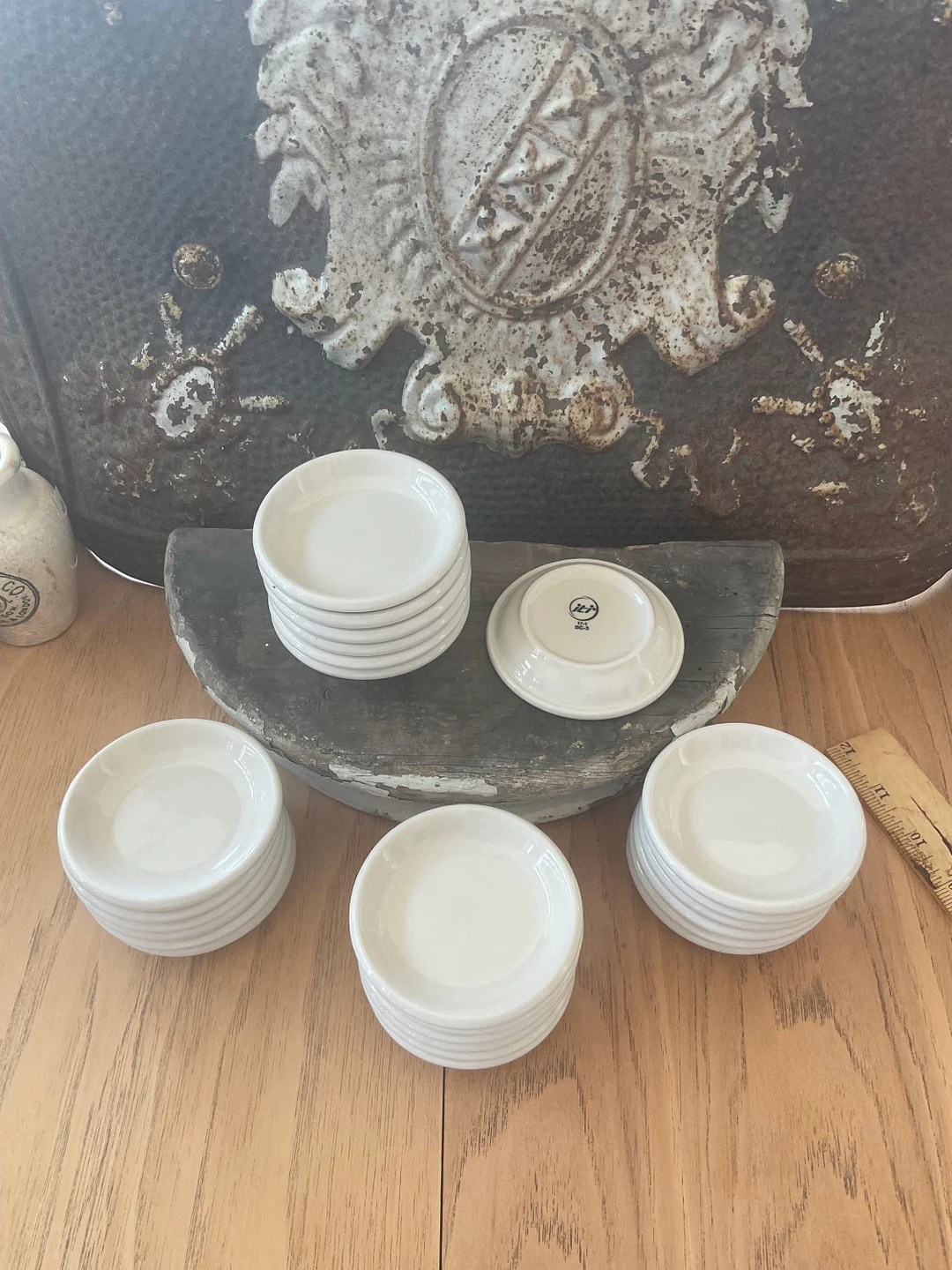 Vintage Chunky White Ironstone Butter Pats Sold Individually - Etsy | Etsy (US)