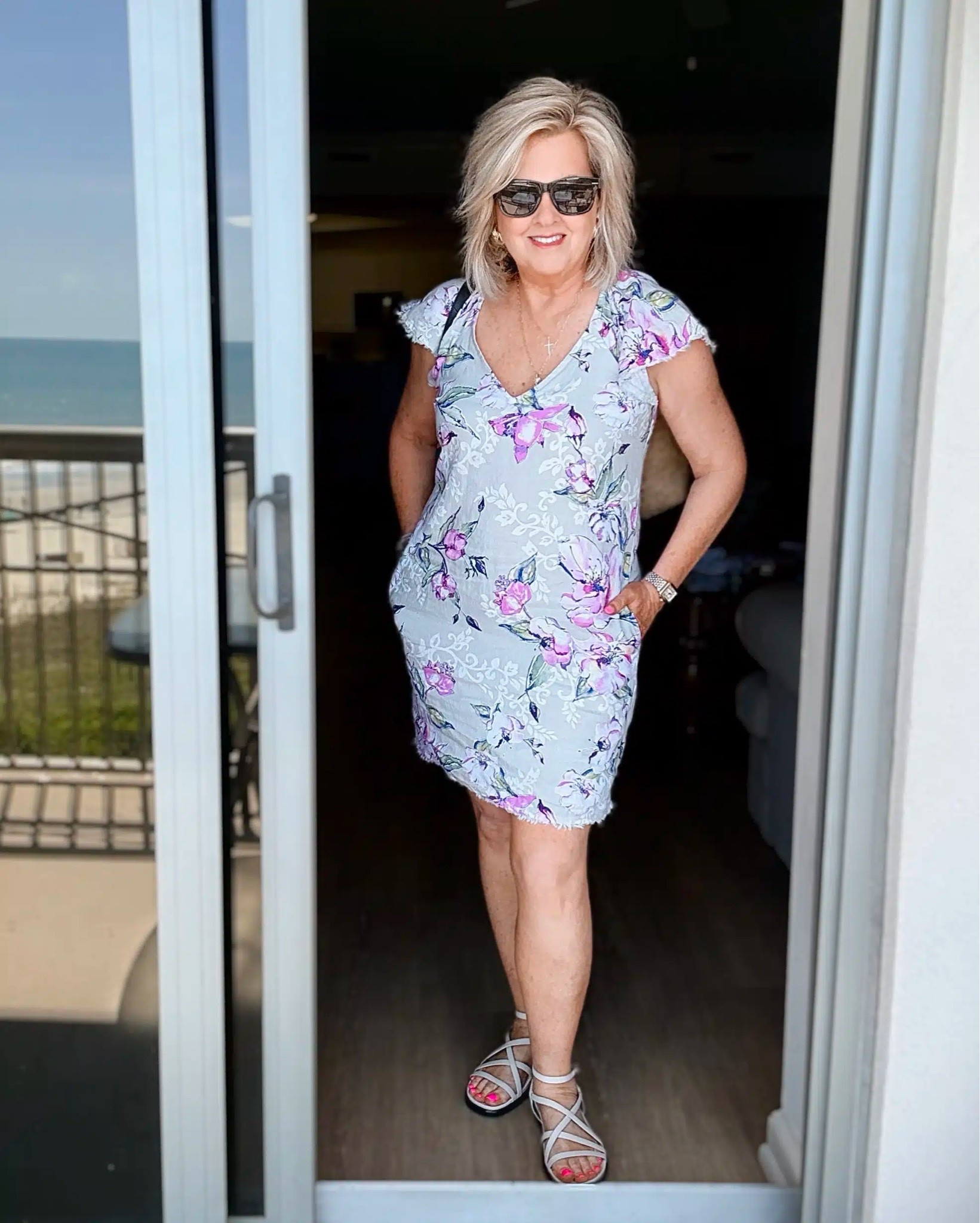 It’s time for vacation and this short floral dress is perfect for the beach! It’s flowy and easy to wear. I’m wearing a size medium.

#LTKTravel #LTKOver40 #LTKootd