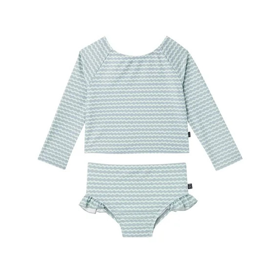 Modern Moments by Gerber Baby and Toddler Girl Keyhole Rashguard Set, 2-Piece, Sizes 0/3M-5T | Walmart (US)