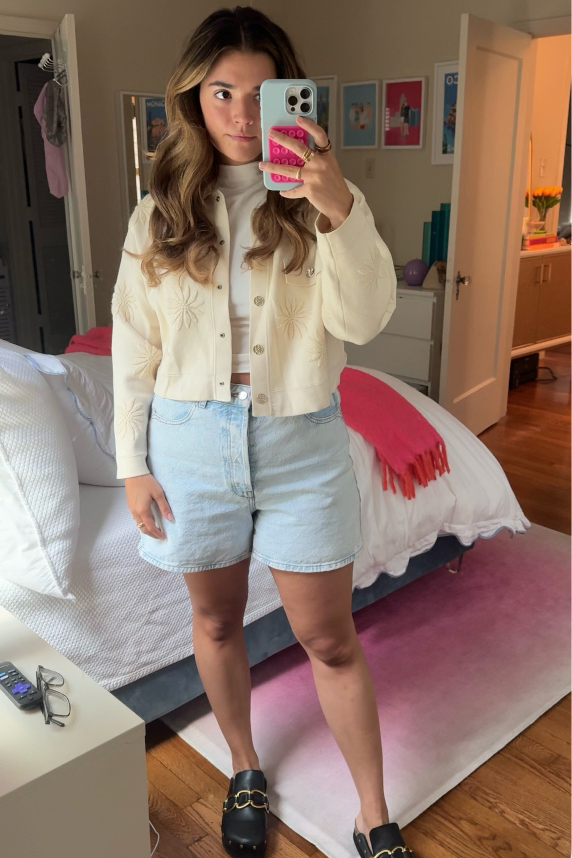 Cute in between season outfit! Size up in Jean shirts for relaxed fit 

#LTKStyleTip