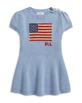 Ralph Lauren Girls' Flag Intarsia Cotton Sweater Dress - Baby | Bloomingdale's Kids | Bloomingdale's (AU)