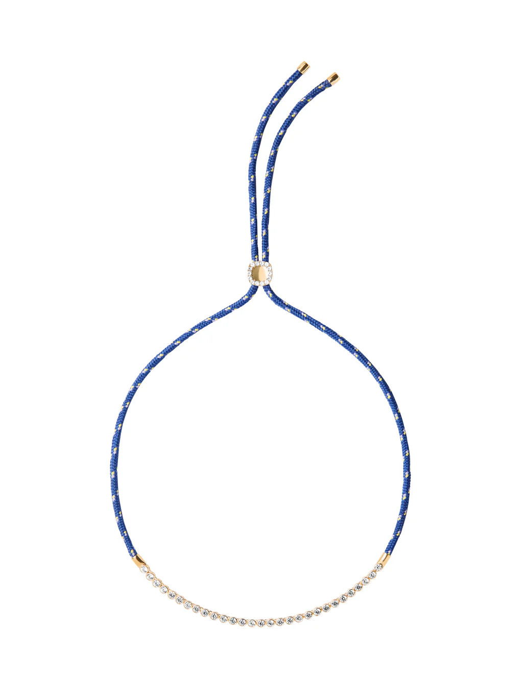 JAMES BEZEL BLEU PARACORD NECKLACE, SILVER | Dorsey