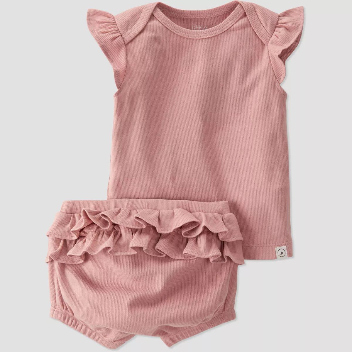 little Planet By Carter's Baby 2pc Winter Top and Bottom Set - Clay Pink | Target