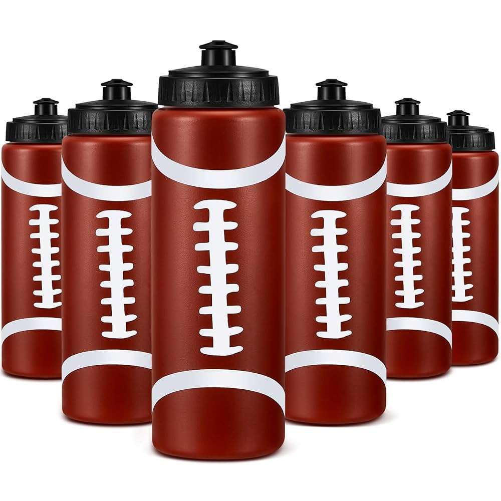 Yaomiao Football Water Bottle Birthday Party Decoration 20 oz Football Reusable Bpa-Free Squeeze ... | Amazon (US)