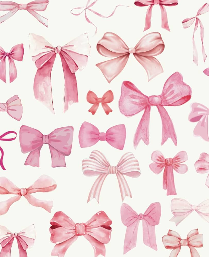 Pink Bow, Coquette Aesthetic Notebook: Lined Journal for Diary, Note Taking, Self Improvement | Amazon (US)
