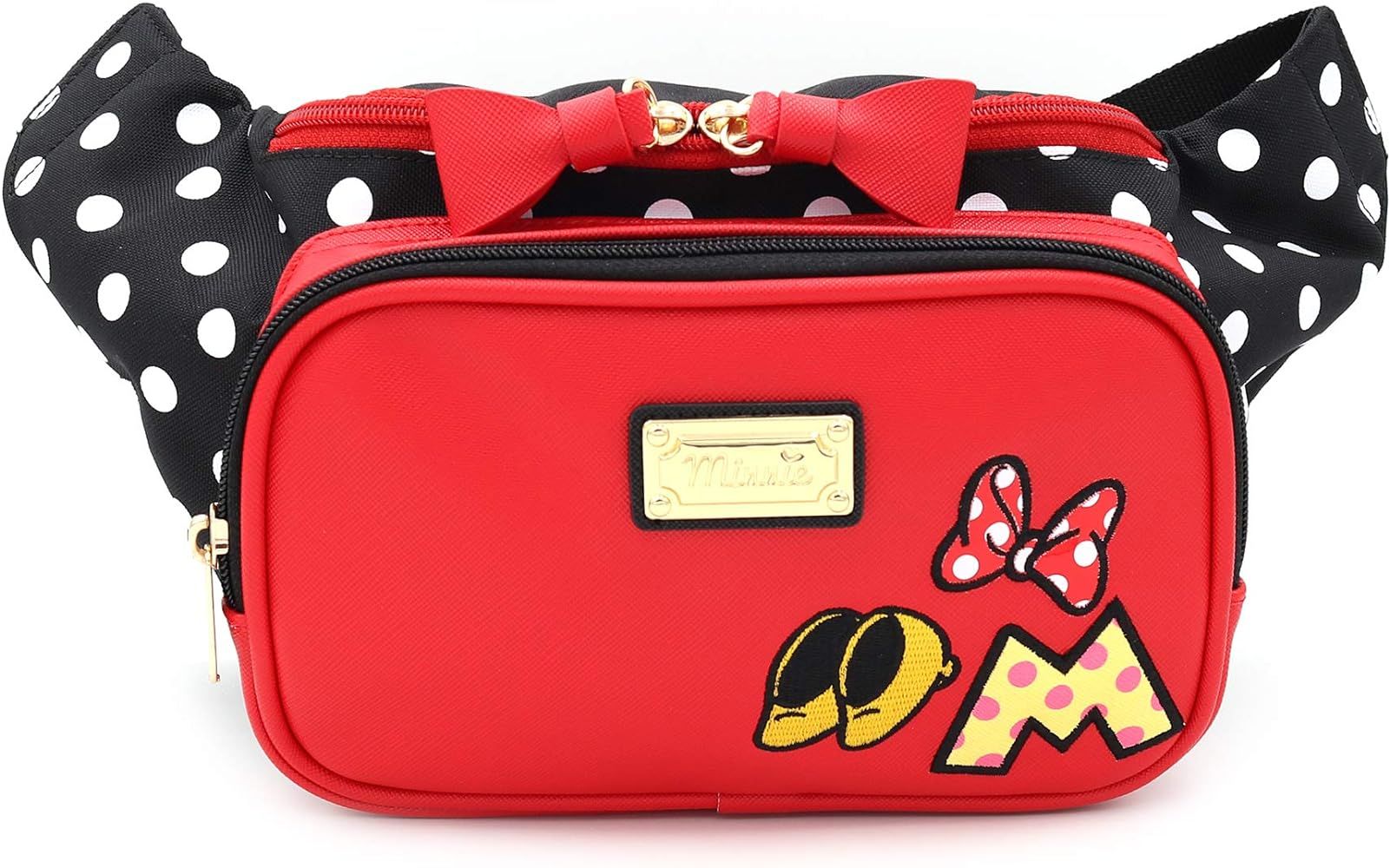 Minnie Ribbon Fashionable Accessories Polka Zipper Waist Pack Fanny Bag for Teens Girls Women | A... | Amazon (US)
