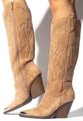 Metal Toe Western Boots | Love story boutique