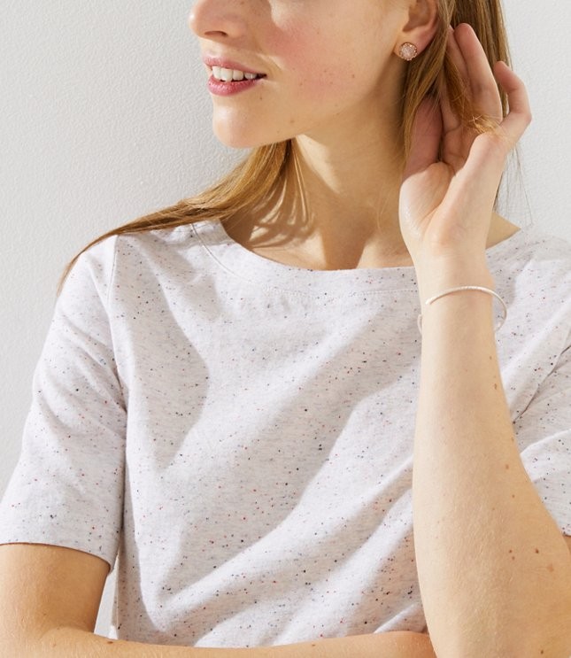 Speckled Vintage Soft Shirttail Tee | LOFT | LOFT
