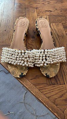 tory burch tatiana pearl sandals (size 6.5)  | eBay | eBay US