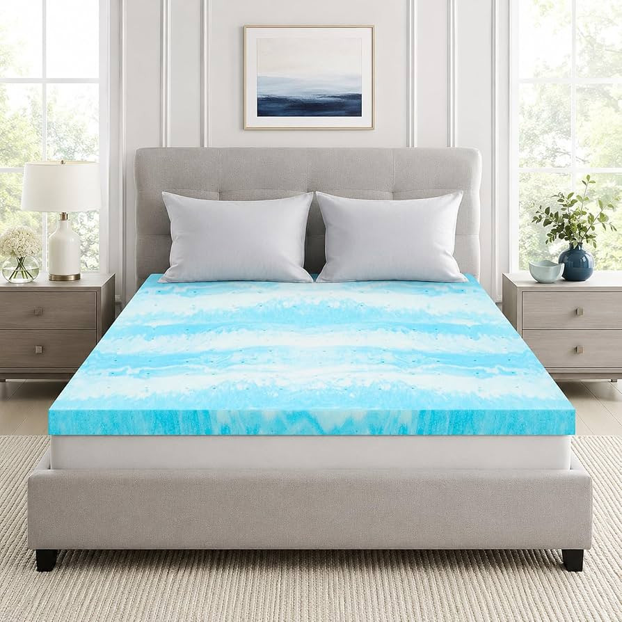 IULULU Twin XL Size Mattress Topper, 2 Inch Gel Memory Foam Topper, Light Comfort Upgrade, CertiP... | Amazon (US)