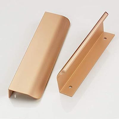 10 Pack Modern Style Finger Edge Pull Furniture DrawerHandles Hidden Cabinet Kitchen Drawer Handl... | Amazon (US)
