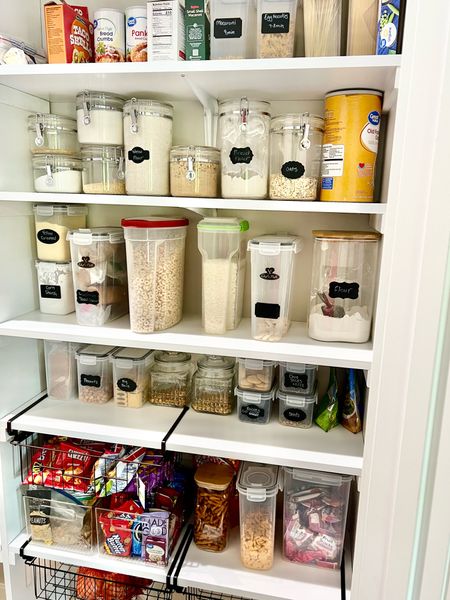 I love an organized pantry! Linking my favorite storage containers  

#LTKFamily #LTKHome #LTKSaleAlert