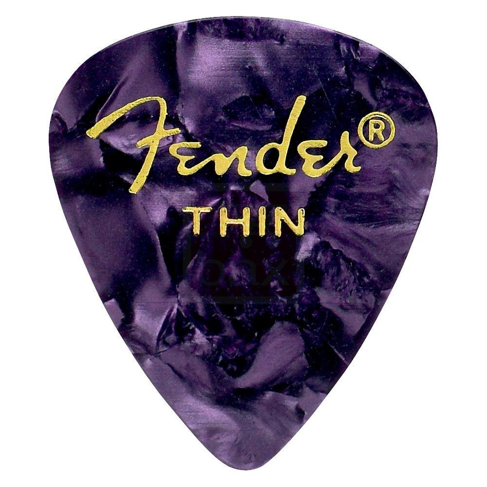 Fender Premium Celluloid Guitar Picks 351 Shape, Purple Moto, Thin, 12-Pack | Amazon (US)