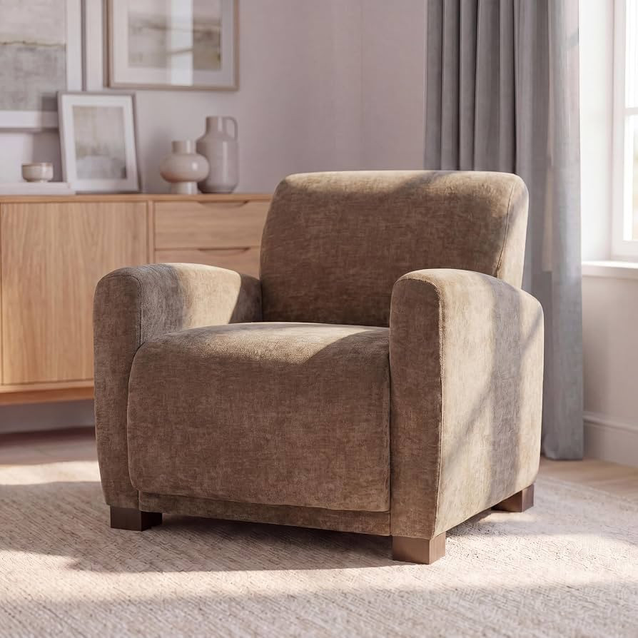 Christopher Knight Home Opal Upholstered Accent Chair, Modern Club Chair with Ergonomic Back Supp... | Amazon (US)