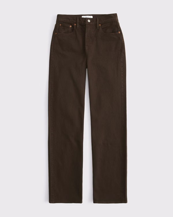 Curve Love High Rise 90s Relaxed Jean | Abercrombie & Fitch (US)