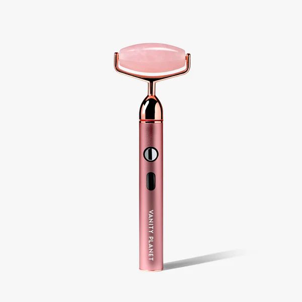 Vibrating Rose Quartz Roller | Vanity Planet