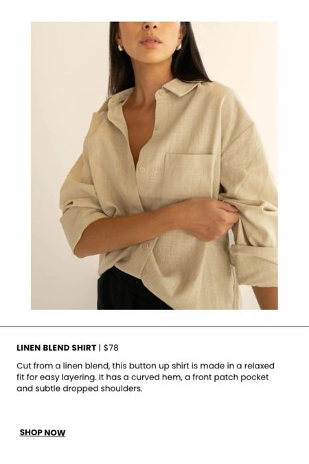 Looking for a chic linen shirt?  Found this one for less than $80 at Oak + Fort 

#LTKSeasonal #LTKFindsUnder100 #LTKOver40