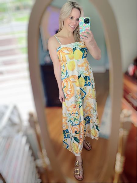 Lemon print maxi sundress, bra for open back, vacation dress 

#LTKOver40 #LTKFindsUnder50 #LTKFindsUnder100
