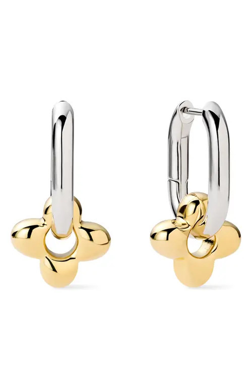 Ana Luisa Cassia Drop Hoop Earrings in Gold /Silver at Nordstrom | Nordstrom