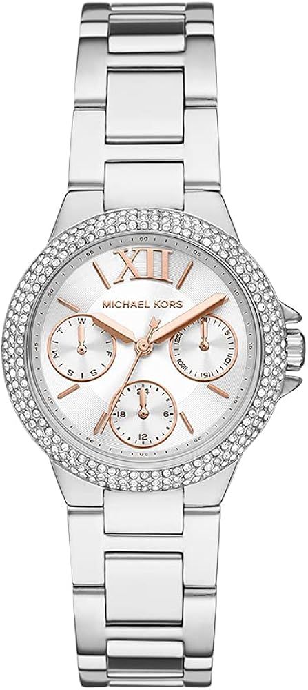 Michael Kors Camille Stainless Steel Multifunction Watch with Glitz Accents | Amazon (US)