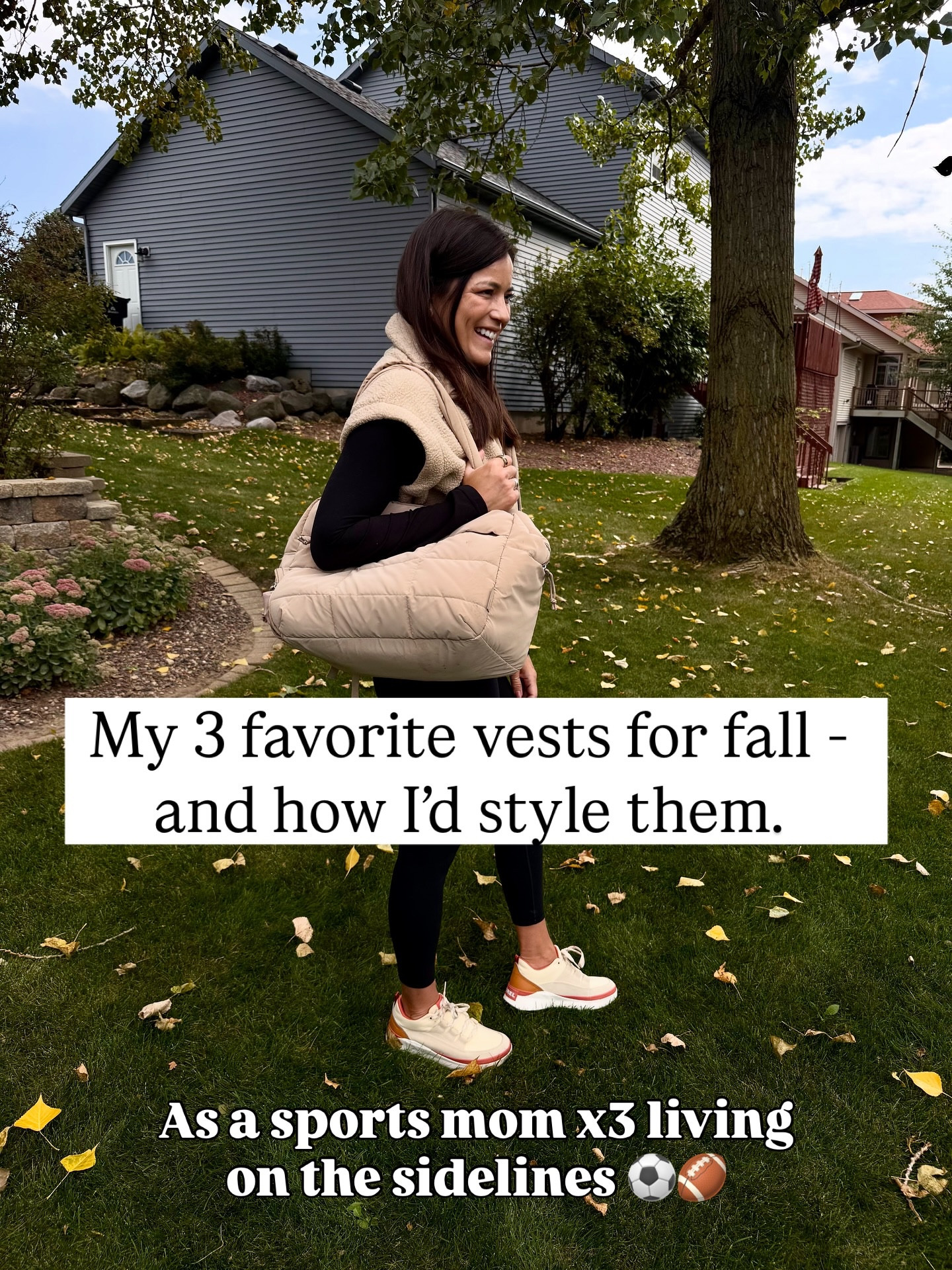 Vest season is back and I’ve rounded up my 3 favorites. 🍂I think it’s helpful to see different ways to  wear and style the same vest. They each are great for fall sports watching! I am wearing my TTS in everything seen here (I do size down in the leggings and flares). 

#fallfashion #vests #fallathleisure #athleisure #sportsmom #momofthree

#LTKSeasonal #LTKStyleTip