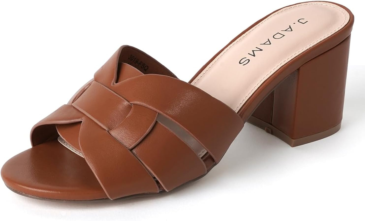 J. Adams Nori Mules for Women - Leather Slip On Heeled Sandals | Amazon (US)