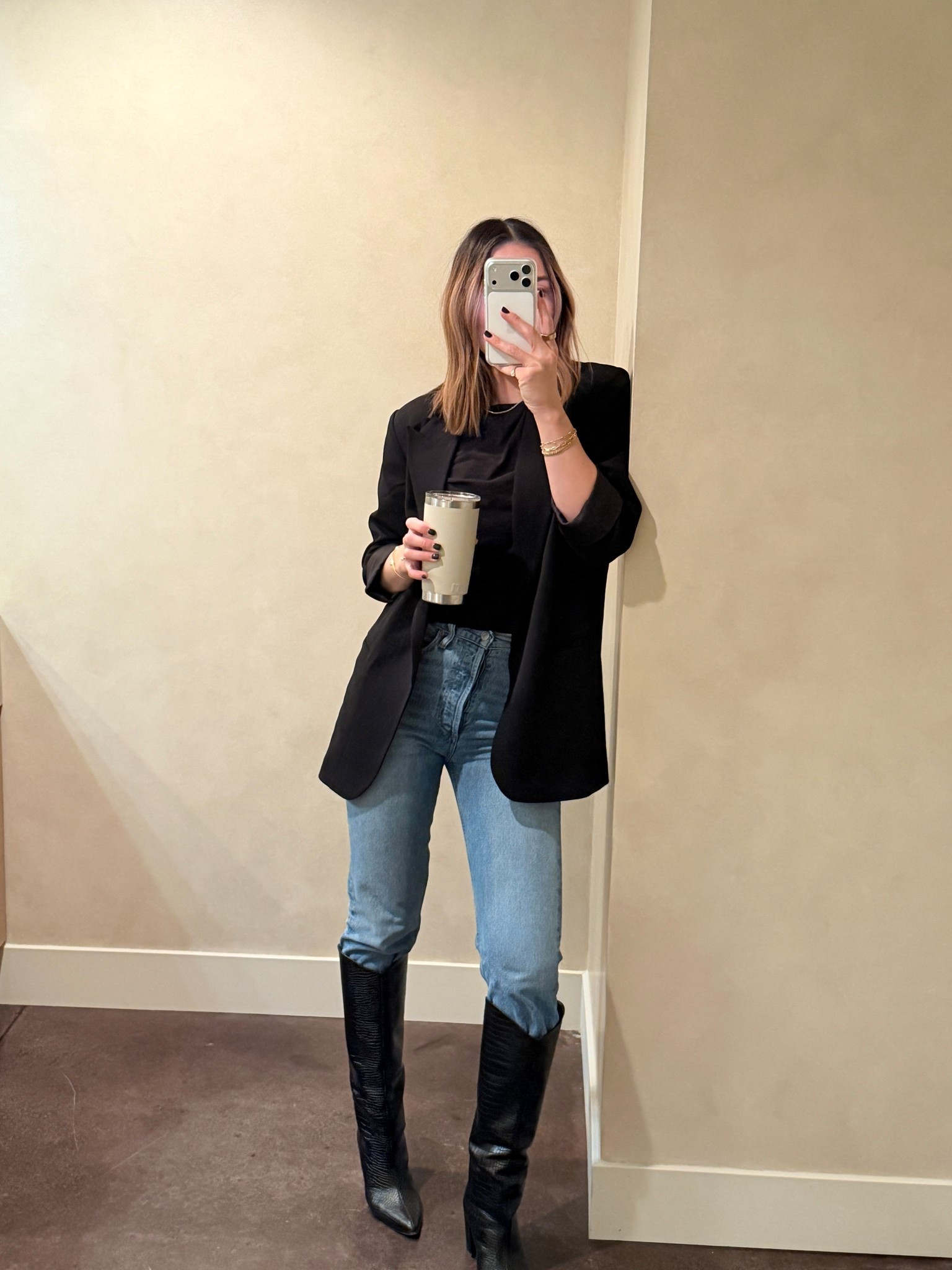 Favorite staples - best jeans for boots 

#LTKootd #LTKHoliday #LTKWorkwear