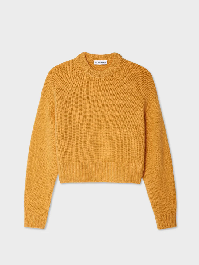 Cashmere Luxe Crewneck | White and Warren