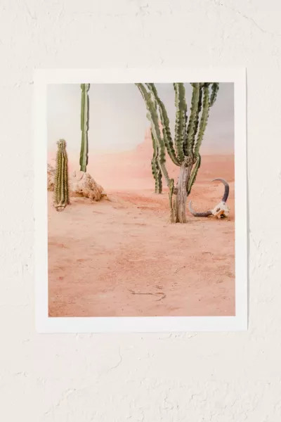 Ingrid Beddoes Desert Peach Art Print at Urban Outfitters | Urban Outfitters (US and RoW)