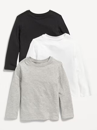 Unisex Long-Sleeve T-Shirt 3-Pack for Toddler | Old Navy (US)