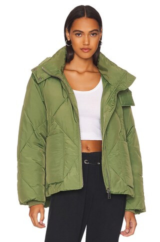 Free People Emmy Swing Puffer in Forest Glen from Revolve.com | Revolve Clothing (Global)