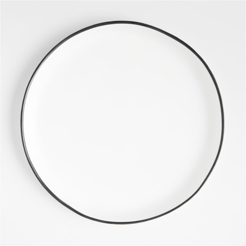 Range White Melamine Dinner Plate | Crate & Barrel | Crate & Barrel