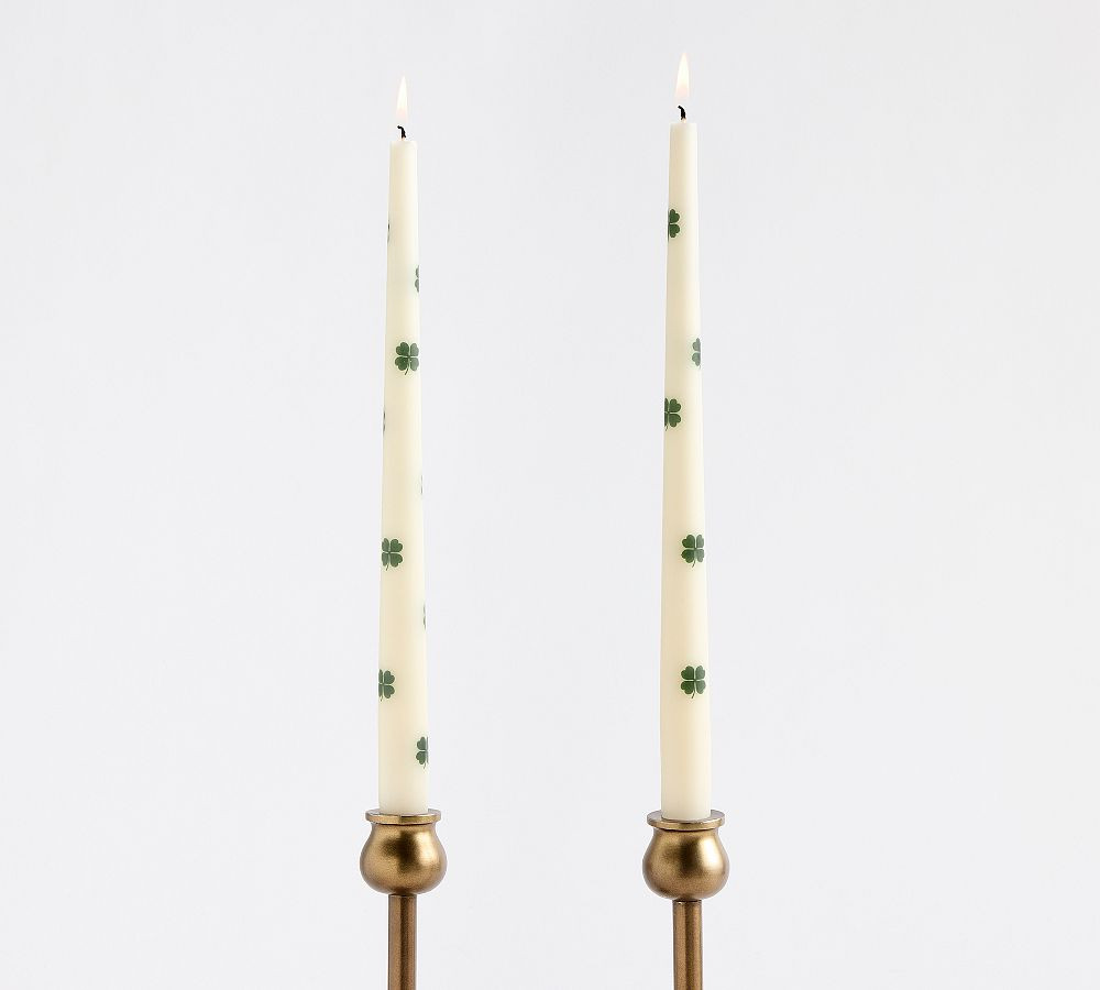 Pattern Taper Candles - Set of 2 | Pottery Barn (US)