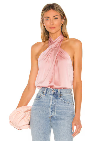 Amerie Pleated Halter Top | Superdown