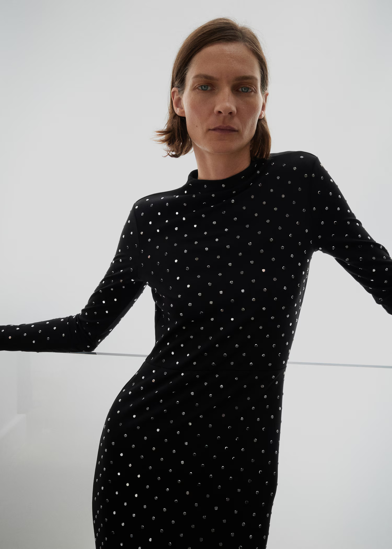 Crystal open-back dress - Women | MANGO USA | Mango (US/MX/AU)