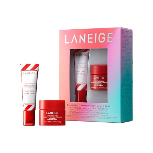 LANEIGE Divine Lip Duo: Lip Sleeping Mask Peppermint Intense Hydration with Vitamin C, Lip Glowy Balm Candy Cane | Amazon (US)