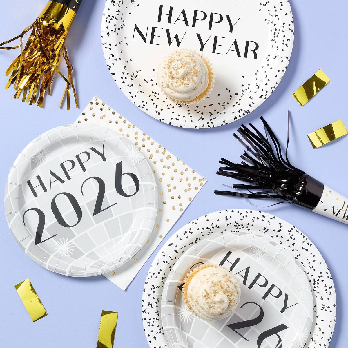 20ct New Year's Eve Confetti Dinner Plates - Spritz™ | Target