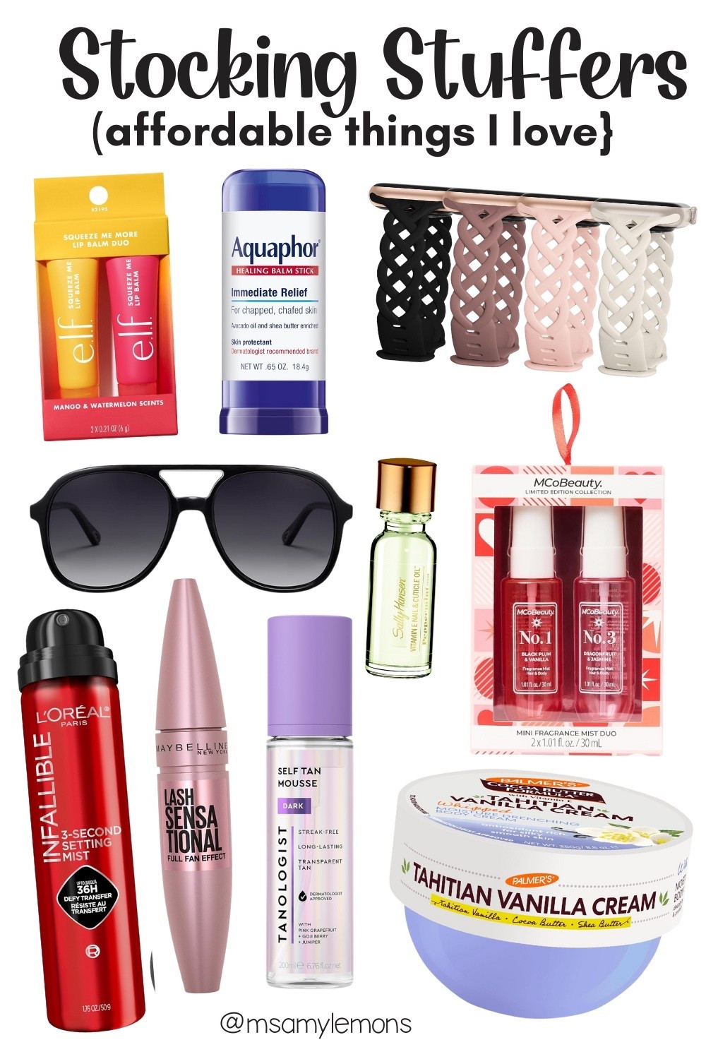 Christmas Gift Guide: Affordable Stocking Stuffers for teen girls or women! I have and love all of these + purchase time and time again! At the time of me looking, everything is under $15!

#LTKHoliday #LTKCyberWeek #LTKGiftGuide