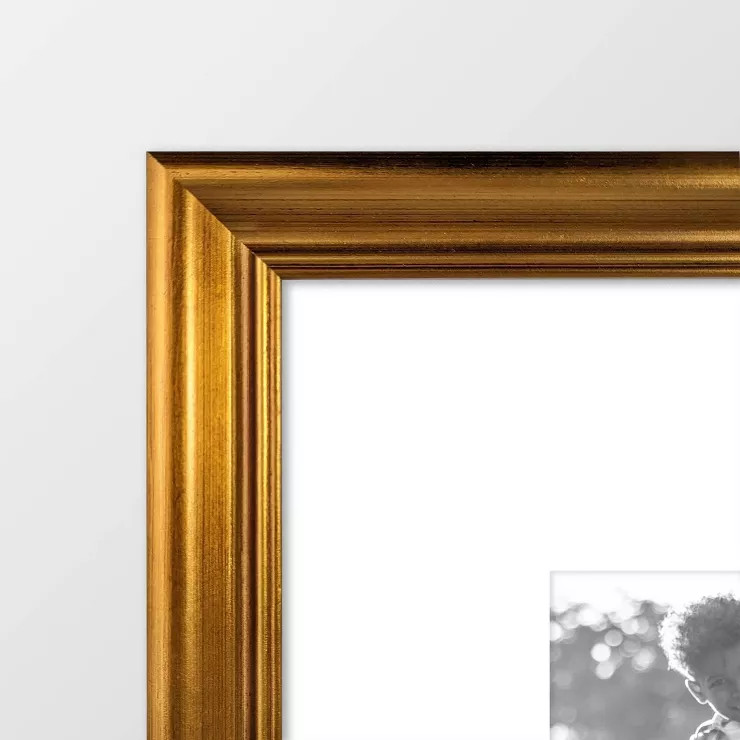 Wood Antique Wall Frame Brass - Threshold™ | Target