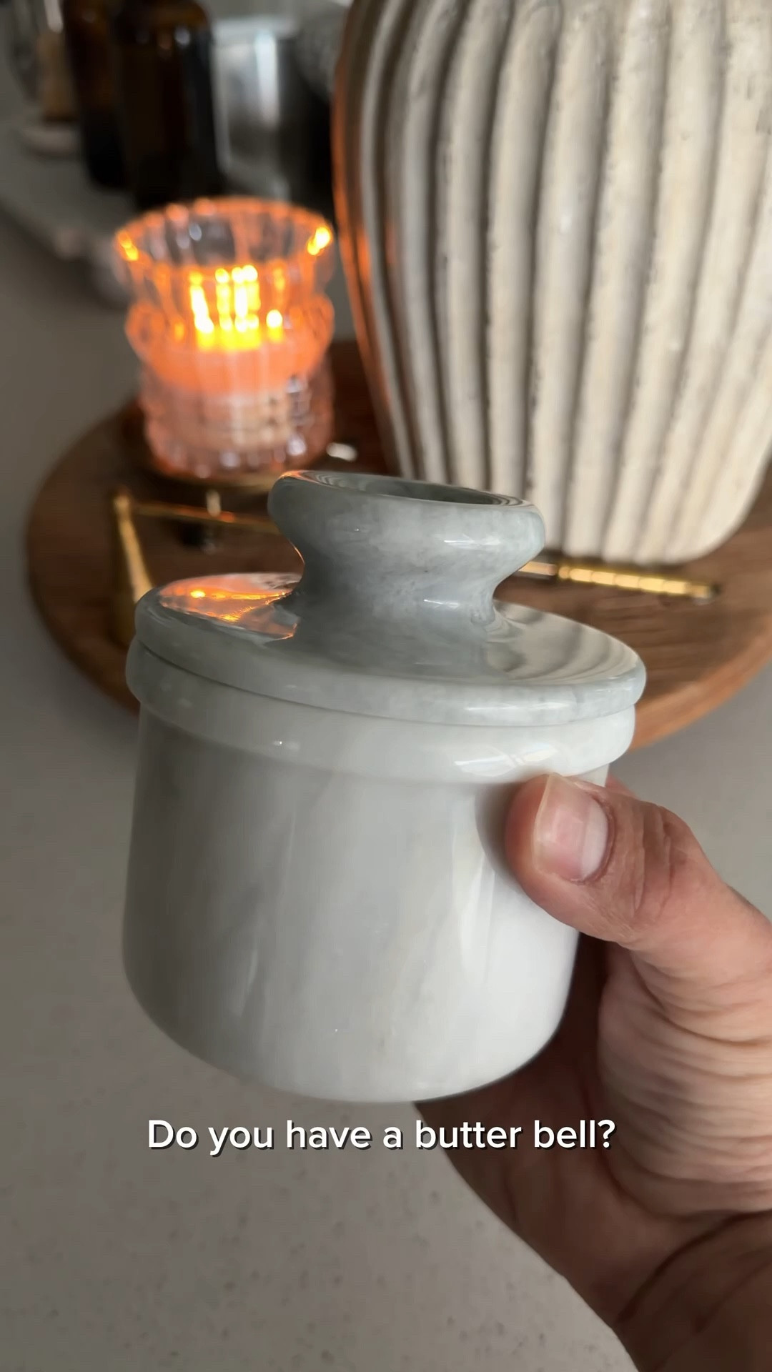 Do you use a 🧈 bell? 

Do you like it? 

I’ll let you know if it’s worth the hype! At least I can say as of right now this marble one is a 10/10 in terms of looks!
.
.
.
.
.
.
.
#fyp #fy #kitchengadgets #amazon #amazonfinds

#LTKHome