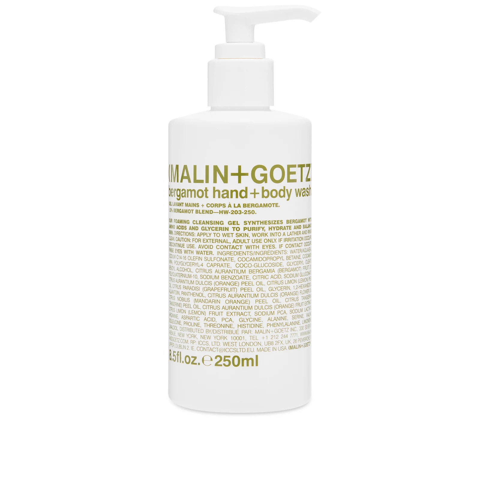 Malin + Goetz Bergamot Hand & Body Wash | END. Clothing